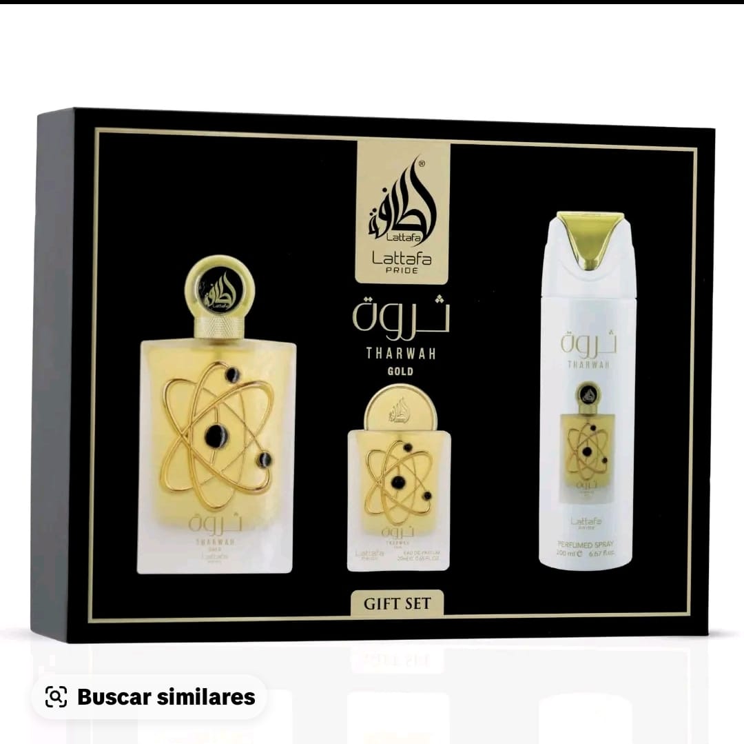 Set lattafa "THARWAH GOLD" (pour Femme)