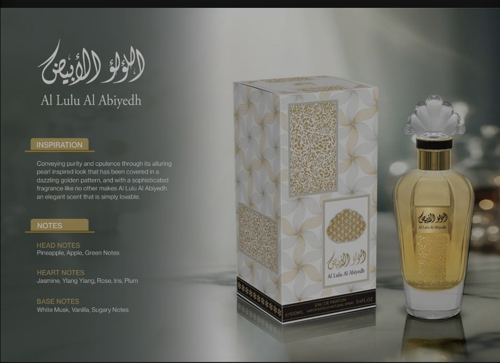 Sahari"AL LULU ALABIYEDH"100ml(woman's parfum)