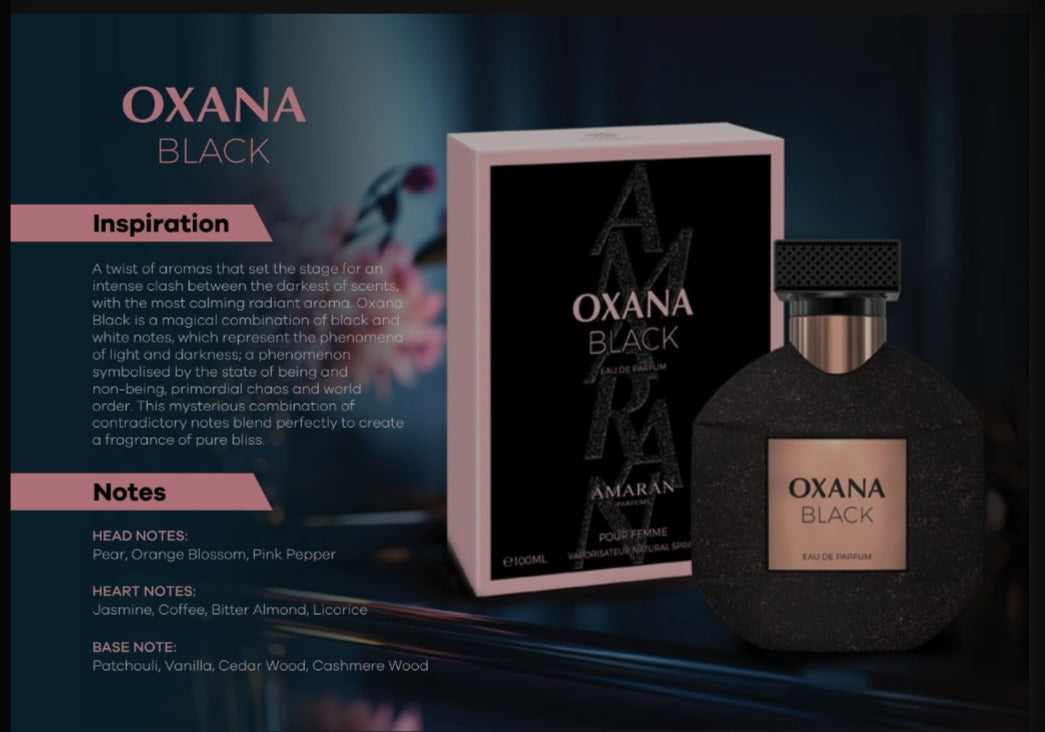 Amaran"OXANA BLACK"100ml(woman's parfum)