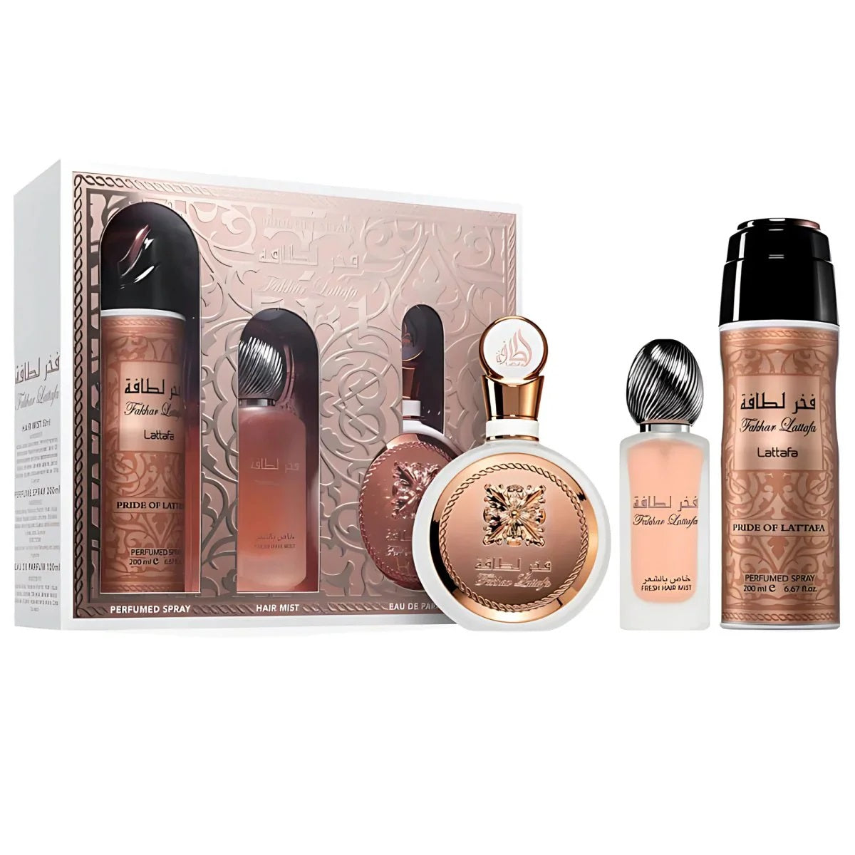 Lattafa (FAKHAR ROSE) SET (woman's set)