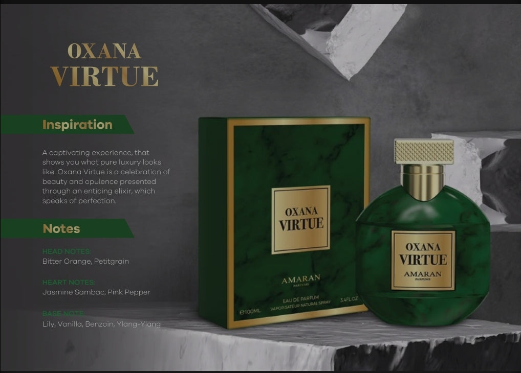 Amaran"OXANA VIRTUE"100ml(woman's parfum)